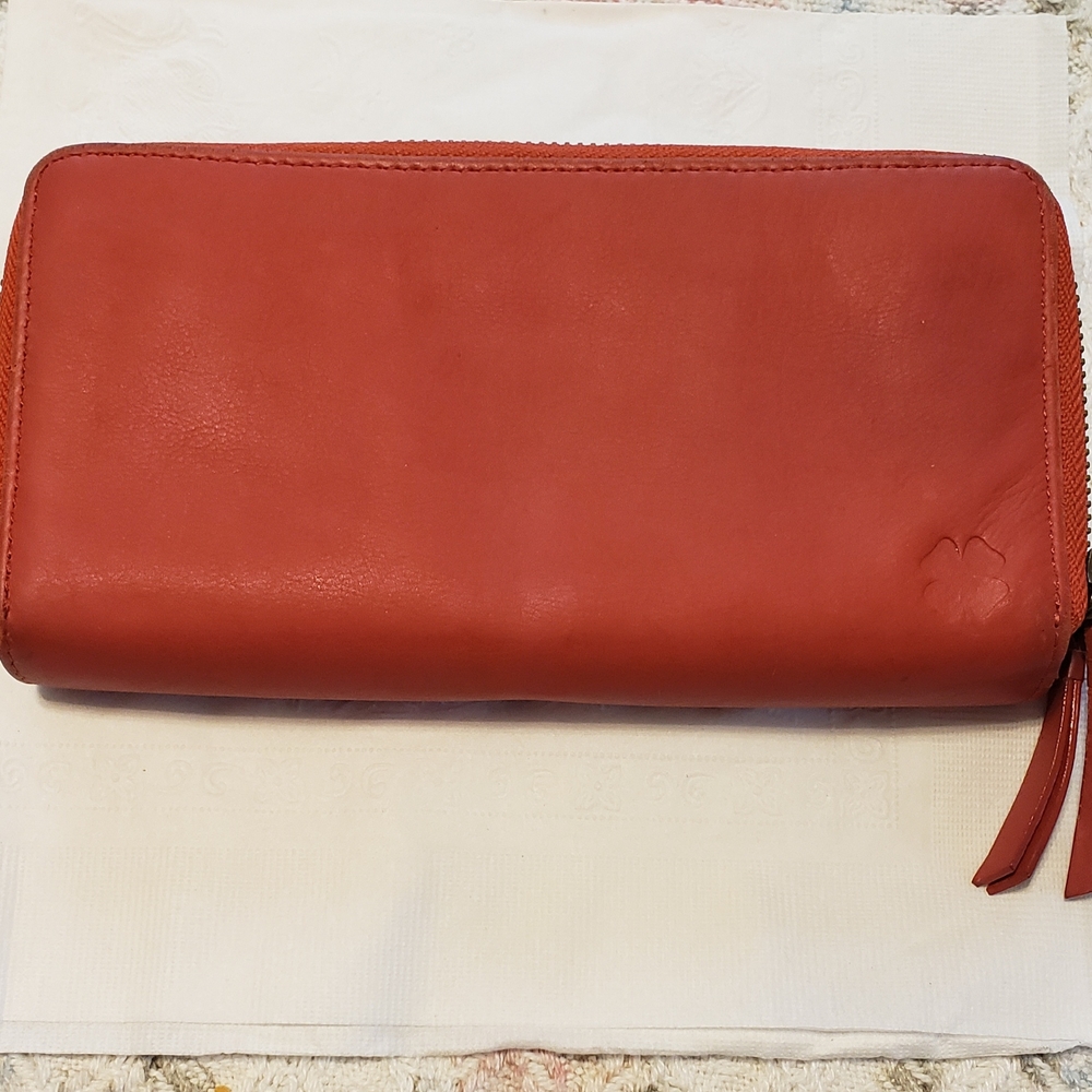 Lucky Brand Red Leather Wallet
